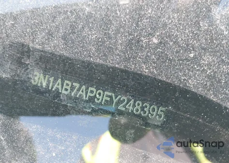 2015 Nissan Sentra Sv из США, поврежденный, VIN 3N1AB7AP9FY248395